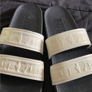 Pink slides double straps